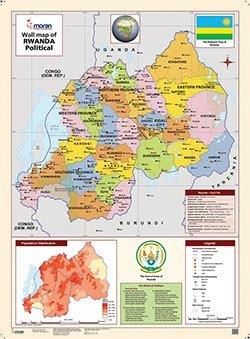 MORAN WALL MAP – RWANDA PHYSICAL AND POLITICAL - Moran (E.A ...